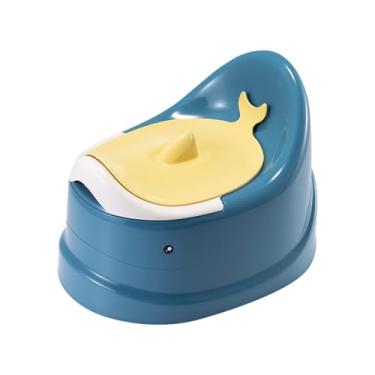 Imagem de 1 peça de cadeira penica infantil – assento penico infantil à prova de derramamento, cadeira penica leve para viagem para crianças | Cadeira de treinamento potty com design de fundo oval, assento peni
