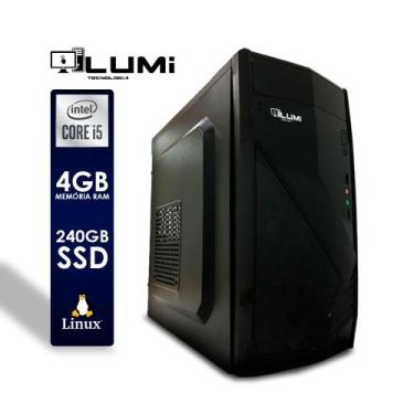 Imagem de Computador PC Intel Core i5 4GB SSD 240GB Linux - Lumitec