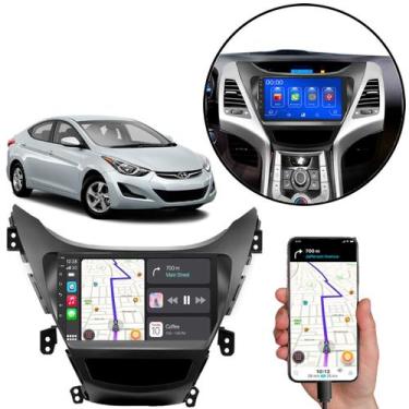 Imagem de Multimidia Android-Auto Elantra 2014-2016 9" Pol MP5 Carplay - E-Conne