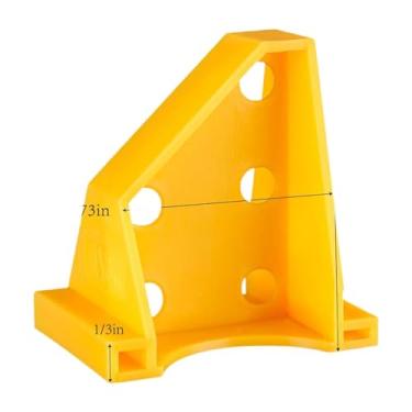 Imagem de Wswqop 20 Peças Ferramenta Espaçadora de Piso Ferramenta de Instalação de Piso 1/4 "1/2" Espaçamento Ferramenta de Piso de Madeira Laminado para, Amarelo