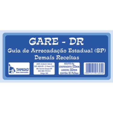 Imagem de Guia De Arrecadação Estadual (SP) GARE - DR C/50Fls - Tamoio