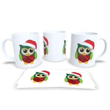 Imagem de Canecas de Porcelana Personalizadas Natal - Estampa Sublimada, Mod.16
