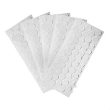 Imagem de Tapa Furo Adesivo PVC Branco Tx 13mm Cartela c/50unid Eb3