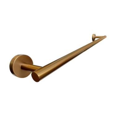 Imagem de Toalheiro de Banho Redondo Inox Rose Gold Escovado - RENO