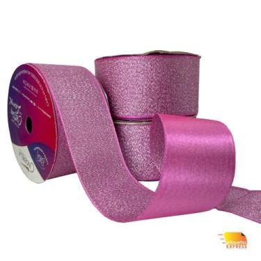 Imagem de Fita Cetim Lurex 38mm  Presente  Lembrancinha  Laços - Cinderela Fitas