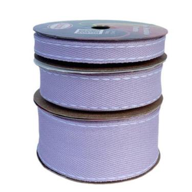 Imagem de Fita decorativa sinimbu - 1862 - pesponto branco - FITAS SINIMBU