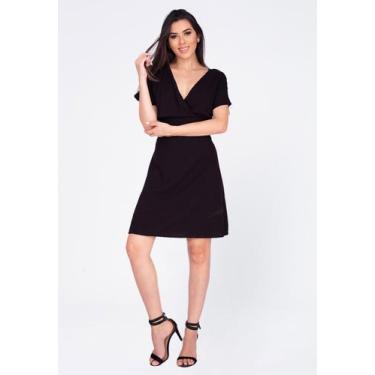 Imagem de Vestido Curto Viscose Elastex nas Costas Preto - Amazonia Vital