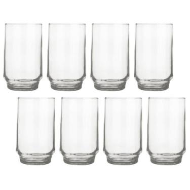 Imagem de Copo Vidro 300ml Lights Suco Agua Glamour Luxo Nadir - 8 Un - NADIR FI