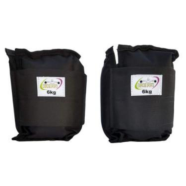 Imagem de Caneleira Tornozeleira 6 KG - Exercise Sports, Preto