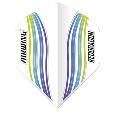 Imagem de RED DRAGON Airwing Unique Molded Blue Wave Standard Dart Flights 1 conjunto por pacote (3 voos de dardo no total)