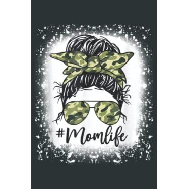 Imagem de Camouflage Mom Life Bleached Tees For Mother s Day: Easter Lined Notebook 6x9 inch 121 Pages