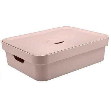 Imagem de Caixa Ou Tamanho Grande 16 Litros Cube 13x35x45cm - Preto, G, ROSA