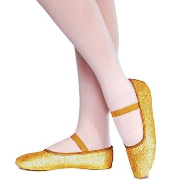 Imagem de Sapatilha Só Dança Meia Ponta Com Glitter Para Ballet Adulto
