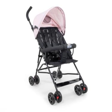 Imagem de Carrinho de Bebê Guarda-Chuva Leve, Dobrável, Estrutura em Aço, Cinto de Segurança, Confortável, Fácil Transporte, Ideal para Passeios e Viagens Mega Compras Rosa