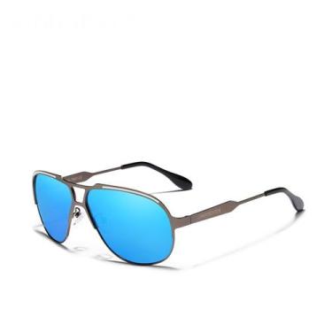Imagem de Óculos de sol masculino polarizados design piloto n7725 - Kingseven, A