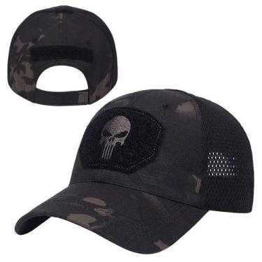Imagem de Bonés Tático do Exército Masculino, Militar Chapéu Camuflado - Emaús A