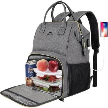 Imagem de Mochila Térmica MATEIN com Porta USB e Espaço para Laptop de 15,6"