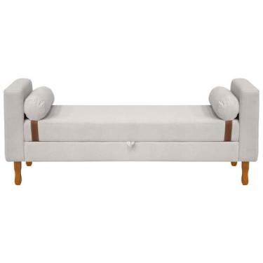 Imagem de Recamier Sapateira Baú Pietro para Cama Box King Size 195cm Bouclê - S