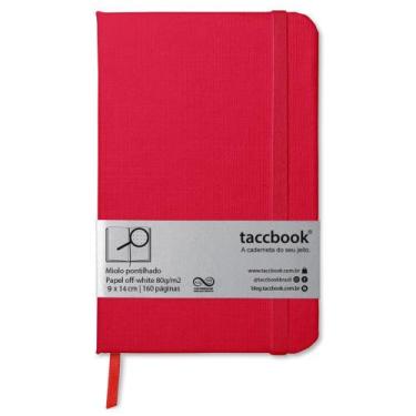 Imagem de Caderneta Pontilhada taccbook Vermelha 9x14 Ríg.