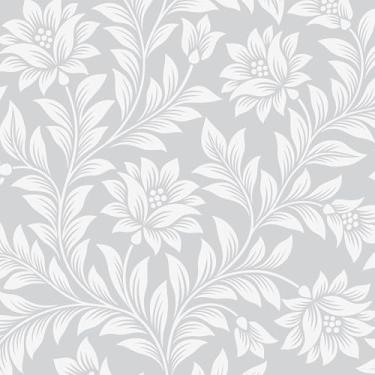 Imagem de Papel De Parede Adesivo Lavável Flores Provençal Clean 3m