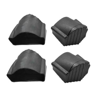 Imagem de simhoa 4 peças Extensão tampa de escada Tampa quadrada final não deslizante Tapete segura da perna Pés de borracha para substituição da academia de, 30cmx50cm