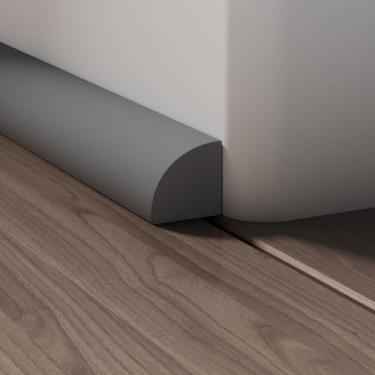 Imagem de Moldagem quádrupla flexível, descasque e cole, acabamento de moldagem de canto, moldagem quádrupla de borracha impermeável, adequada para uso em pisos, banheiros e bancadas (1,8 cm L x 2,2 cm A x 401