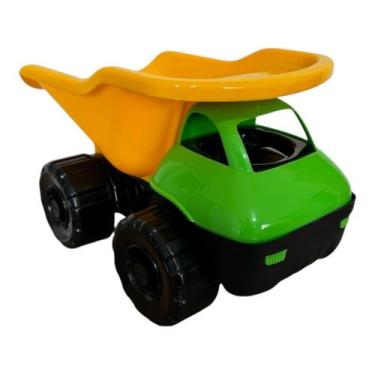 Imagem de Caminhão de Brinquedo Bravus - Carrinho Verde e Amarelo - NoBrand