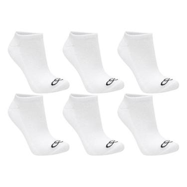 Imagem de Kit Meia Olympikus Cano Baixo C/ 6 Pares Masculina, Branco, 39/44