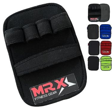 Imagem de MRX Power Lifting Grip Weight Lifting Pads Fitness Training Gym luvas para treino, Preto
