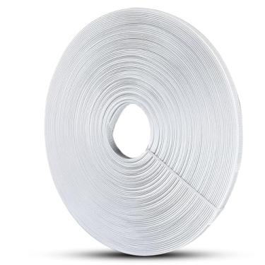 Imagem de Hordion Desossamento de plástico de 50 metros para costura, espartilho de baixa densidade costurado de 10 mm para vestido de casamento, vestido de noiva, lingerie, chapéus, bolsas, branco