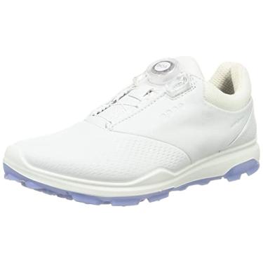 Imagem de ECCO Sapato de golfe feminino Biom Hybrid 3 Boa Hydromax resistente à água, Branco, 4-4.5