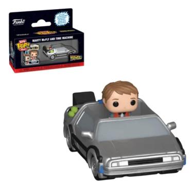 Imagem de Funko Bitty Pop Back To Future Marty Mcfly And Time Machine