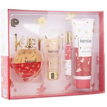 Imagem de Perfume Feminino Kensie So Pretty EDP Spray 100 Ml&Loção Corporal 200 Óleo Brilho 75 10 Mini
