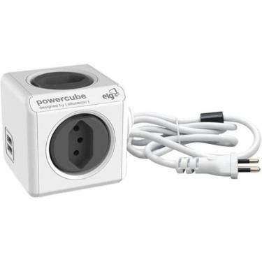 Imagem de Adaptador Benjamim Múltiplo Powercube Pwc-x4u/3m Bivolt Elg