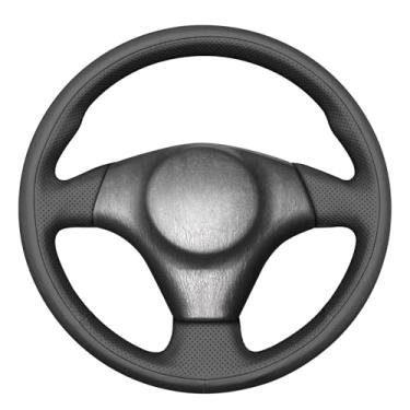 Imagem de MEWANT Capa de volante costurada à mão estilo 3D para Toyota RAV4 1998-2003/Celica 1999-2006/Corolla 2003-2008/Matrix 2002-2008/MR2 1999-2007/Supra 1996-2002/Caldina 1999-2007/Supra 1996-2002/Caldina