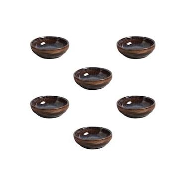 Imagem de Conjunto de Ramequins Médios Porto Brasil Orgânico Titanium com 6 Peças 70ml - Azul