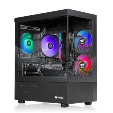 Imagem de Thermaltake LCGS View 9660T-170 Desktop para jogos (AMD Ryzen™ 5 9600X, memória ToughRam 16GB DDR5 6000MT/s RGB, NVIDIA® GeForce RTX™ 5060 Ti 8G, 1TB NVMe M.2, WiFi, Windows 11) V17B-B850-56T-LCS