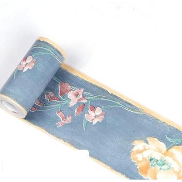 Imagem de Papel de parede 374 polegadas 3D Peel and Stick Papel de parede autoadesivo retrô decoração de parede para chão, banheiro, sala de estar, restaurante