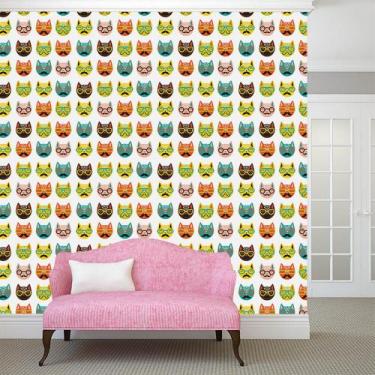 Imagem de Papel de Parede Adesivo - Gatões - 009pps - Allodi