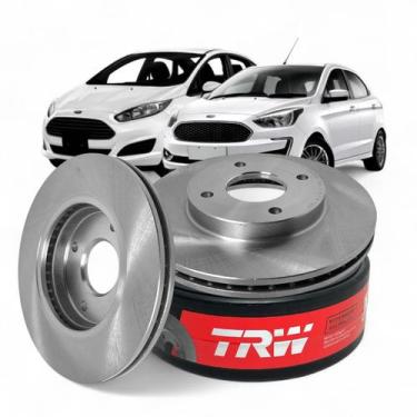 Imagem de Par Disco Freio Dianteiro TRW RCDI08420 New Fiesta, Ka