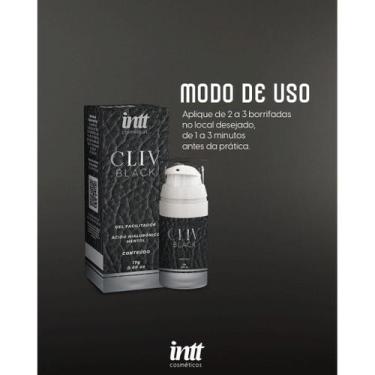 Imagem de Lubrificante Cliv Intt Black 17g - intt cosméticos