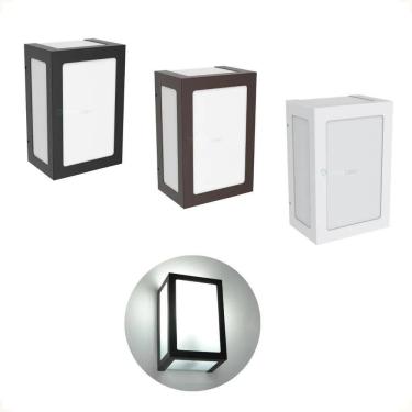 Imagem de 2X Arandela Alumínio 5 Vidros E27 17 Cm Parede Externa Inter