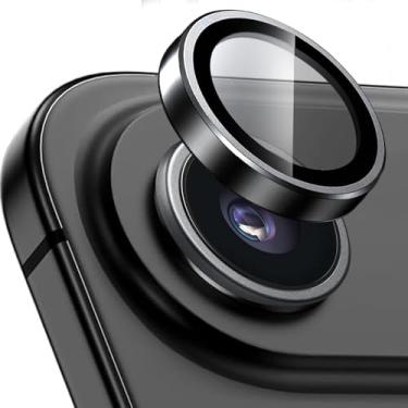 Imagem de KUXNGUYI Protetor de lente de câmera para iPhone Air, protetores de lente individuais, vidro temperado ultrafino resistente a arranhões com bordas de alumínio para Apple iPhone Air de 6,5 polegadas
