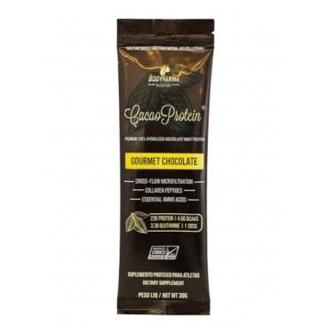 Imagem de Whey Cacao Protein - Gourmet Chocolate 30g - 23g de Proteínas por Porção - Suplementação Treino Academia, Ganho Muscular Hipertrofia - BODYFARMA NUTRITION (sachê 30g, Cacao Gourmet Chocolate)