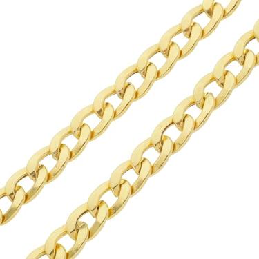 Imagem de Pulseira Masculina Grumet Ouro 18k 750 Grossa 5,5mm Fecho Gaveta