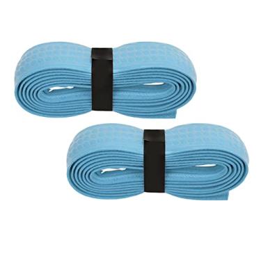 Imagem de aqxreight Tennis Badminton Racket Grip Fita Conjunto - Grip - Espessos para Controle e Conforto Aprimorados Banda de Alça de Absorção de Suor Amarelo (#2)