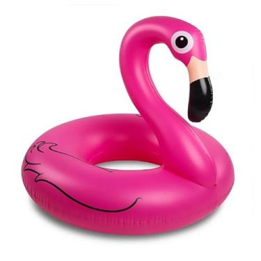 Imagem de Boia Flamingo Gigante Piscina Inflável 120cm Adulto