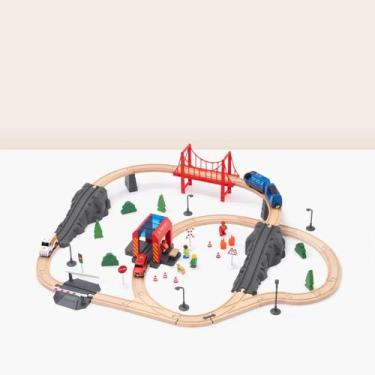 Imagem de Brinquedo Conjunto Pista Trem Grande Bombeiro TookyToy TH683 - Tooky t