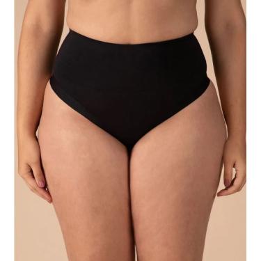Imagem de Calcinha Fio Dental Modeladora Liz Lingerie - Ref. 70381, G, Preto