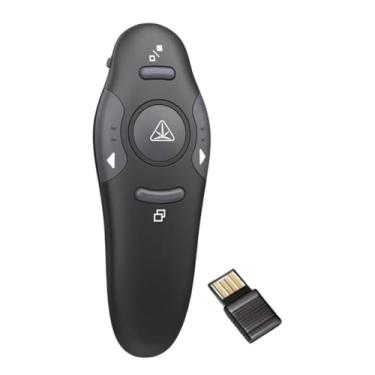 Imagem de Apontador Passador de Slides Wireless Sem Fio Laser Pointer Vermelho PowerPoint Controle Remoto Passador USB 2.4GHz Alcance 30m Apresentações Palestras Aulas